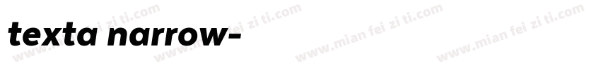 texta narrow字体转换